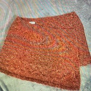 Cozy Knit Women's Skirt - Multicolor